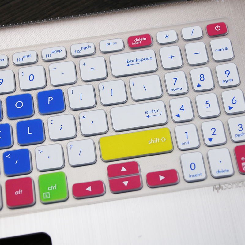 键盘保护膜适用于15.6寸华硕vivobook15s笔记本顽石六代fl8700f|半透白色【买1送1】