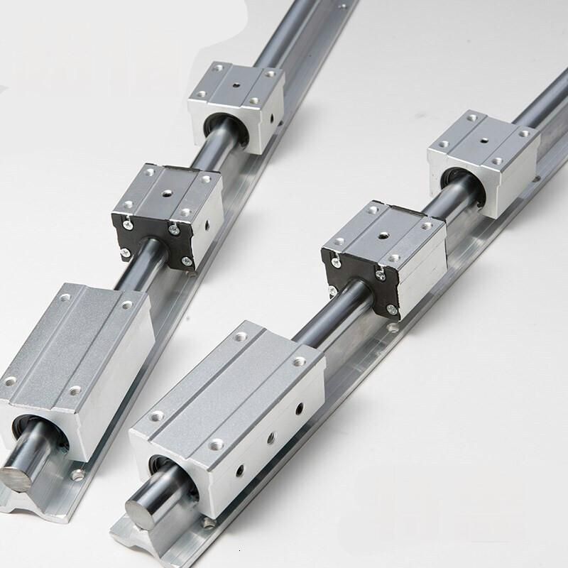 铝托光轴重型滑轨直线导轨轨道精密推台锯平移圆棒木工滑块导轨直径25