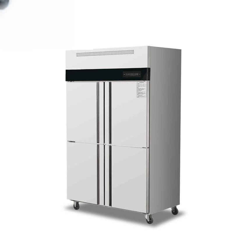 乐创 (lecon)商用四门冰柜 立式 大容量厨房酒店双温保鲜柜 双温