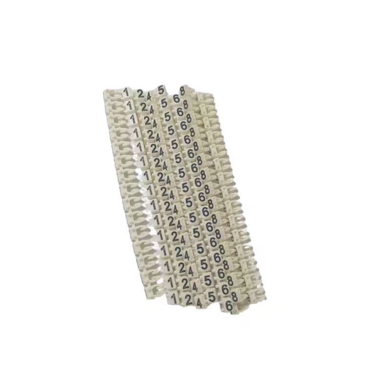 白色卡扣号码管默认1.5mm² 0-9 组高清大图