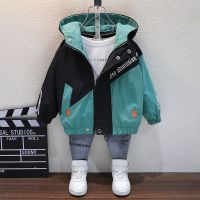 男童外套春秋款儿童外套春款中小童痞帅气衣服6到7岁夹克 120 2031斜拼外套春秋款黑色