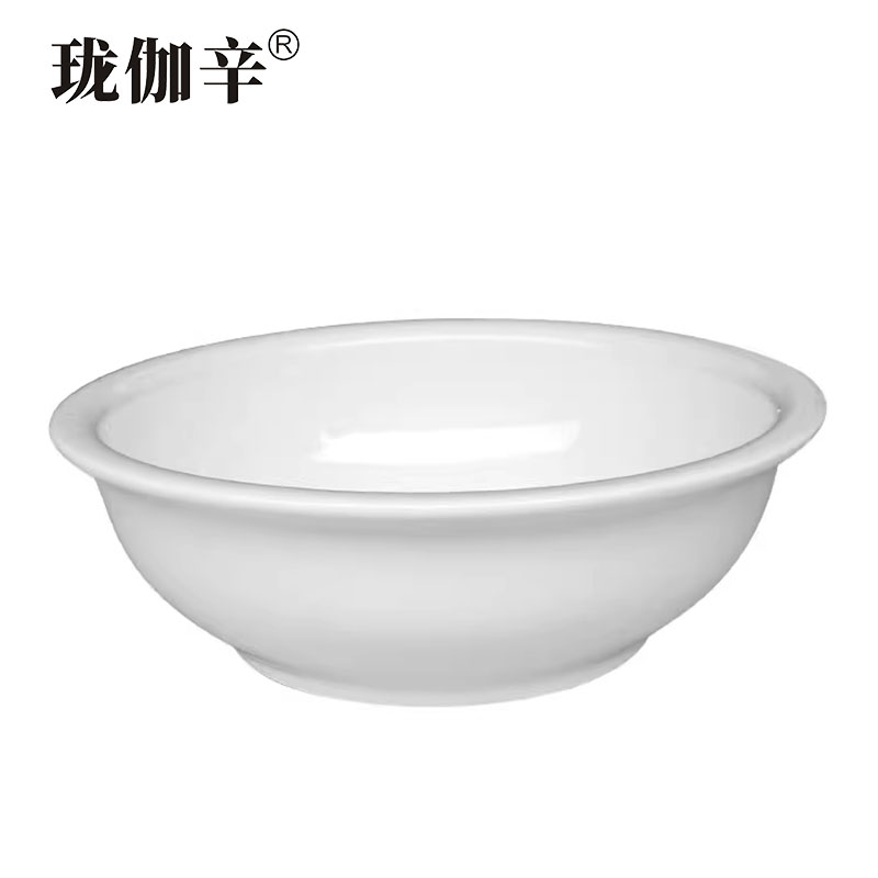 珑伽辛 白色陶瓷大汤碗 汤盆 11英寸/个高清大图