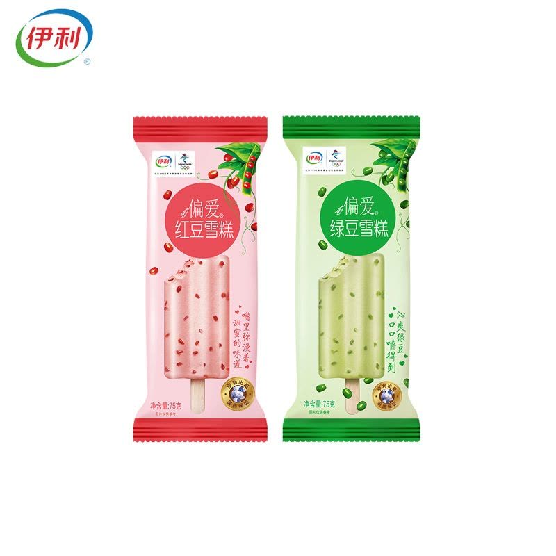 伊利偏爱绿豆雪糕75克图片