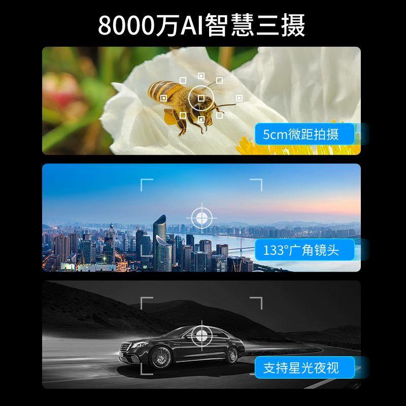 5G网络版记录仪8000W像素2.8寸屏幕256G独立北斗定位精准1米智能AI人脸识别车牌识别