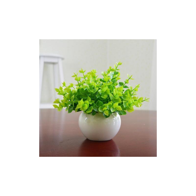 仿真绿植小盆栽景家居客厅摆设件书桌迷你装饰假花塑料假植物米兰