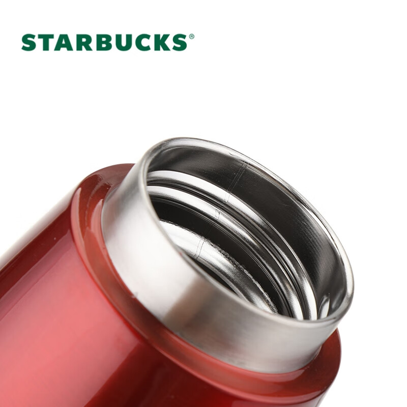 星巴克(Starbucks)开运红款系列不锈钢提手杯 保温持久大容量 503ml高清大图