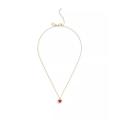 施华洛世奇(SWAROVSKI)女士项链时尚镀金仿石心形吊坠日常百搭配饰 Red/Gold