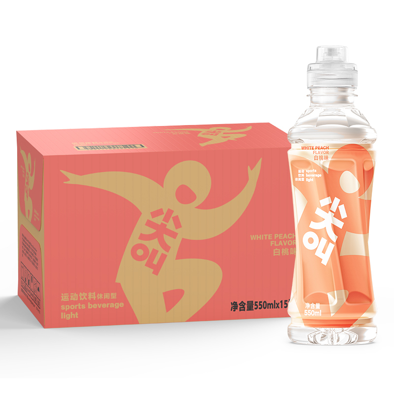 农夫山泉尖叫550ml白桃味运动装1*15瓶整箱高清大图