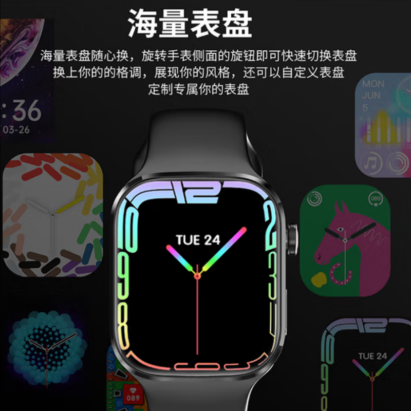 纽曼Newmine I19 智能蓝牙通话手表运动手环 货期一周高清大图