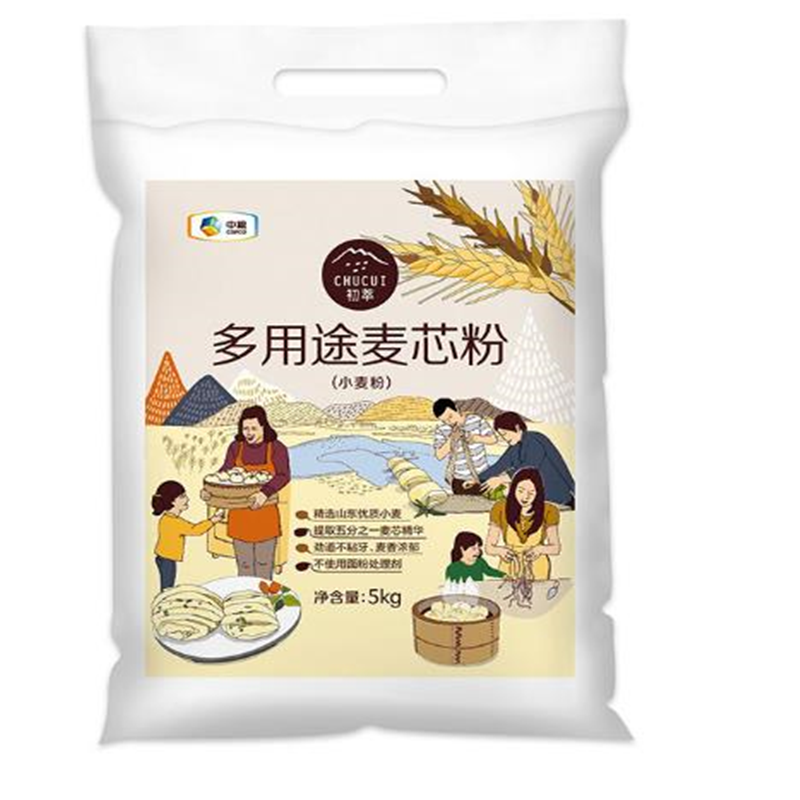 中粮1号东北大米5kg +中粮初萃多用途麦芯粉5kg 单位:袋