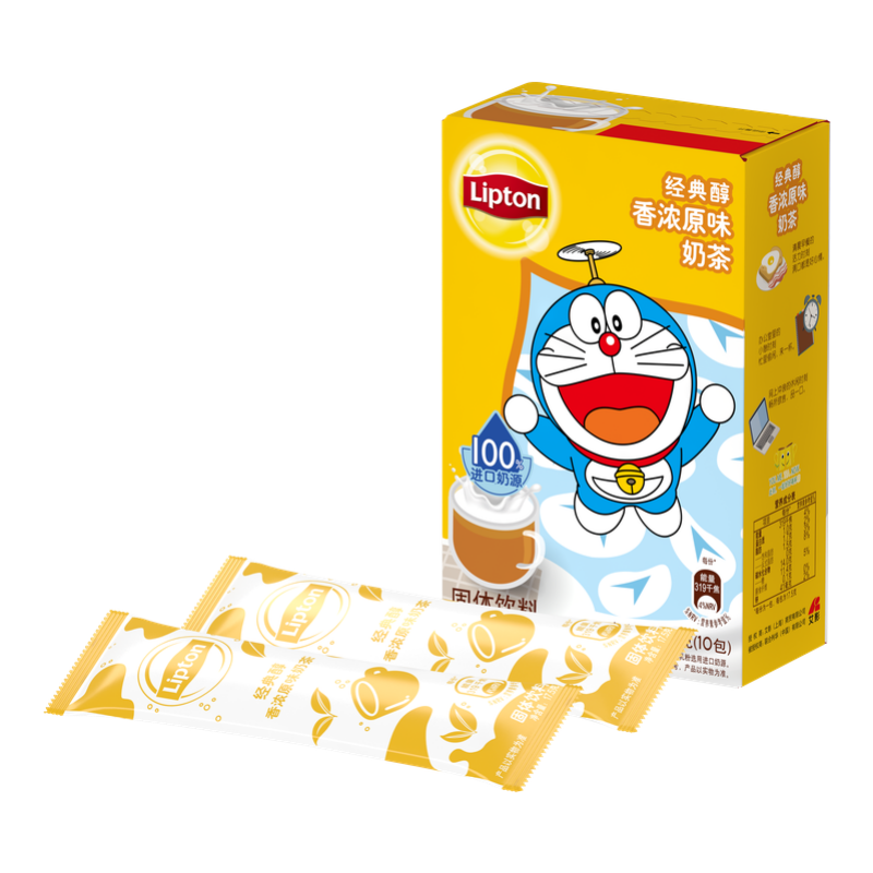 立顿Lipton 经典香浓原味奶茶粉冲调饮品17.5g*10包(新老包装随机发货)