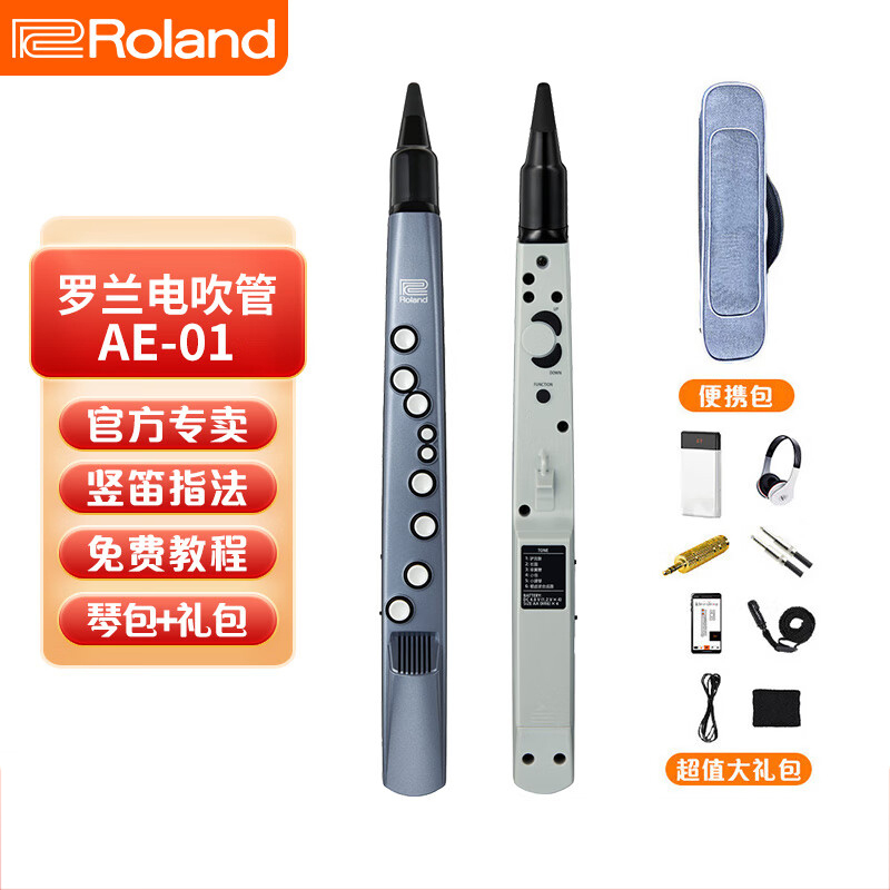 Roland罗兰AE01电吹管新型电子萨克斯初学者成人老年人电子管乐