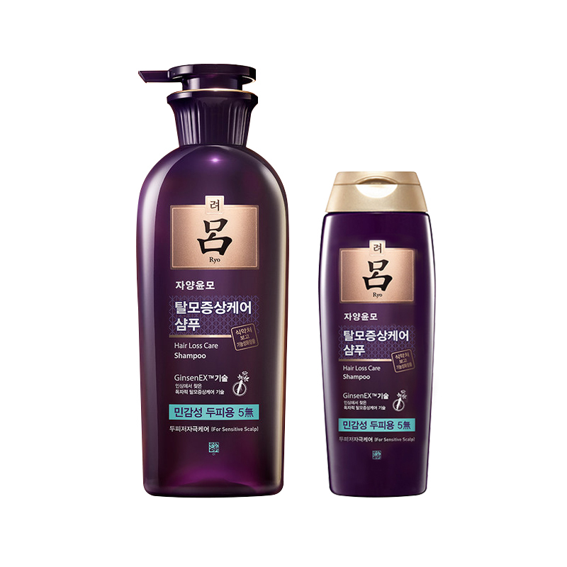 [改善脱发洗发套装]RYO吕 紫吕 敏感型洗发套装 400ml/瓶+180ml/瓶 所有发质 所有人群 洗发水