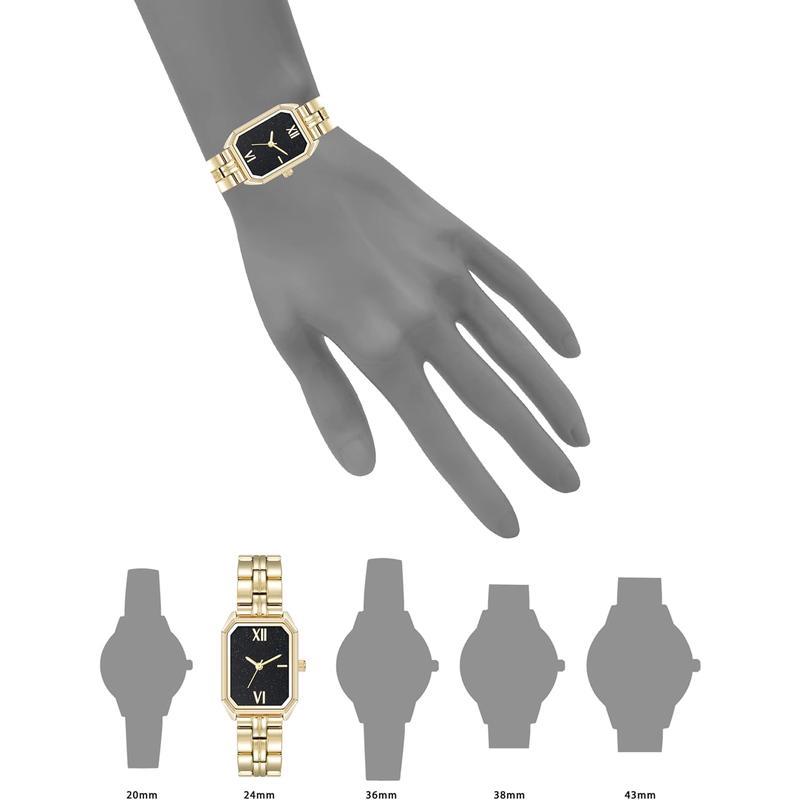 Anne Klein 女士手表AK/3774BYRG 甜美小方表钢带耐用休闲精致优雅日常简约