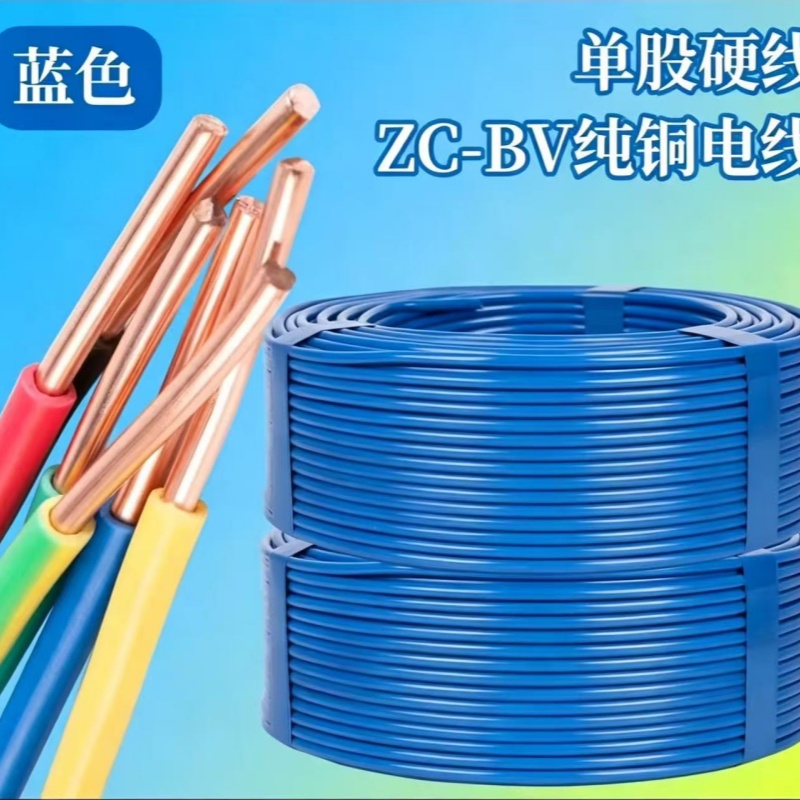 盛盛 铜芯电缆 ZC-BV2.5mm²(备注颜色 红 绿 黄 蓝 双色 100米) 卷高清大图