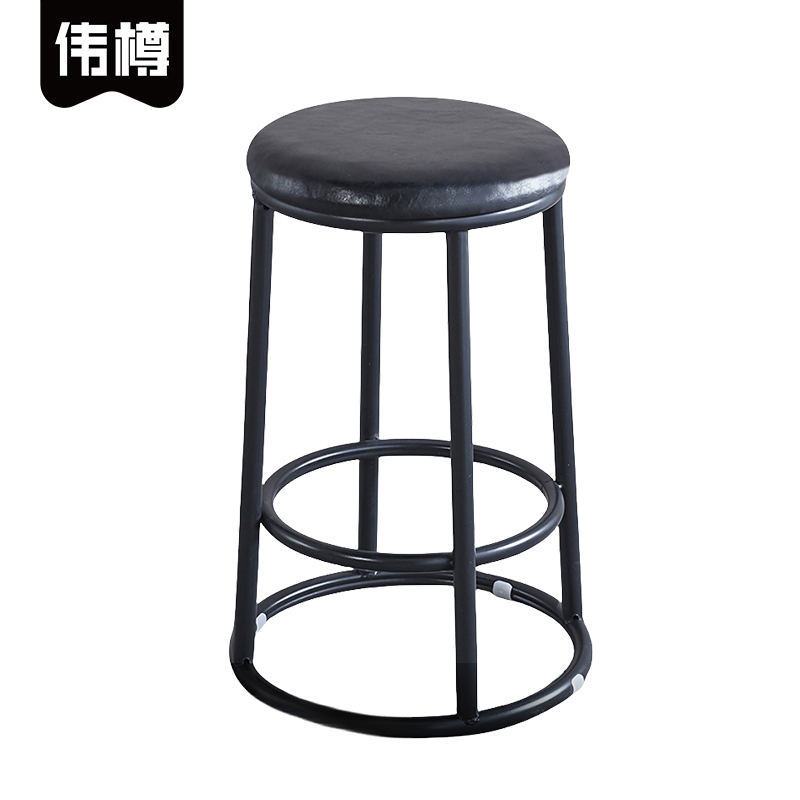 伟樽高脚凳油皮38*38*55cm个高清大图