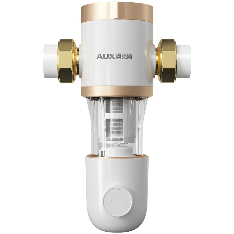 奥克斯Q20前置过滤器反冲洗免拆家用7T/h自来水全屋大流量中央净水器滤网管道滤水器(包含安装)