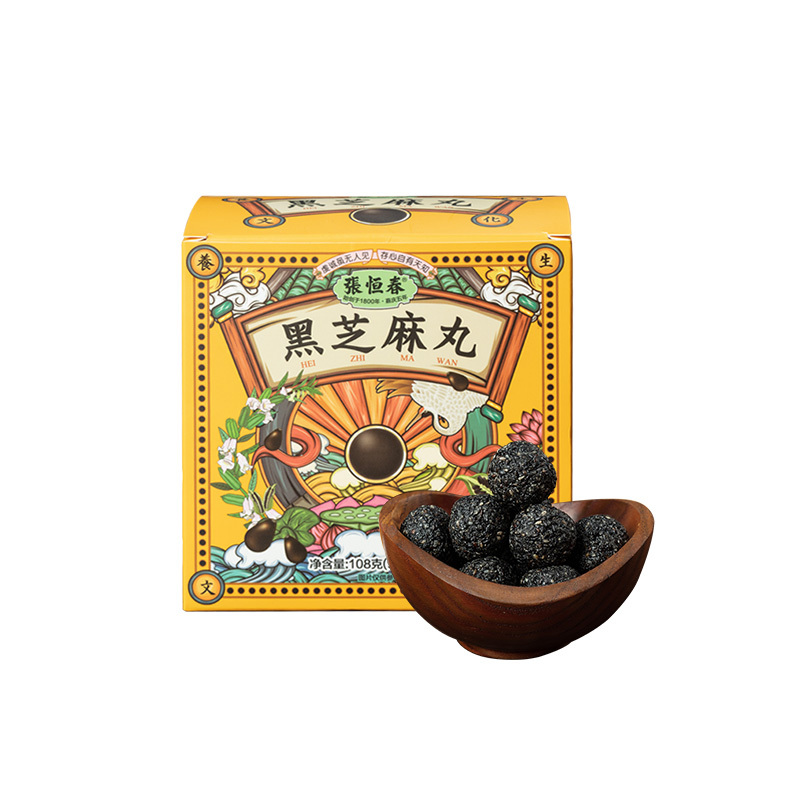 张恒春纯黑芝麻低聚果糖蜂蜜108克1盒0防腐