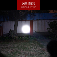魔铁 C8T6手电筒强光远射充电小型防水防身户外手电筒家用迷你骑行应急LED自行车灯