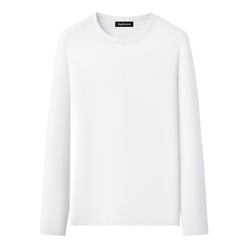 猫人50S莫代尔棉男士长袖t恤打底衫2026春秋薄款休闲内搭打底上衣高清大图