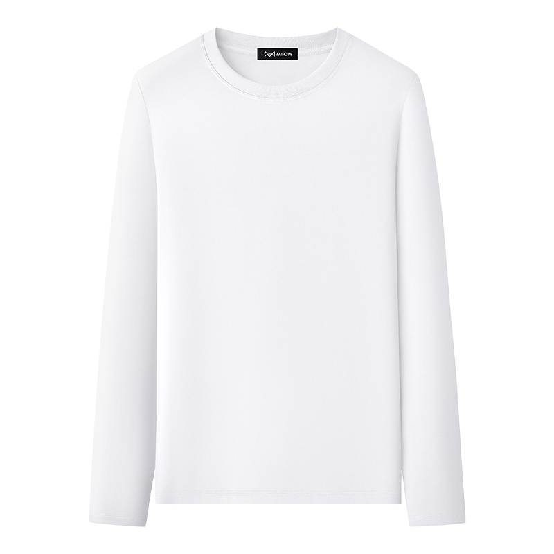 猫人50S莫代尔棉男士长袖t恤打底衫2026春秋薄款休闲内搭打底上衣图片