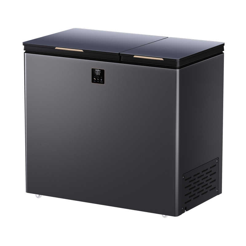 海尔haierfcd215ghxepg215升家用卧式冰柜冷柜小冰箱pcm内胆减霜80