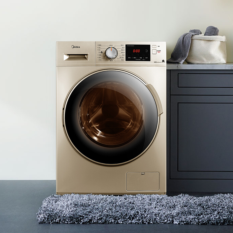 美的(midea) 10公斤全自动洗衣机滚筒洗烘一体机 变频安静 家用大容量