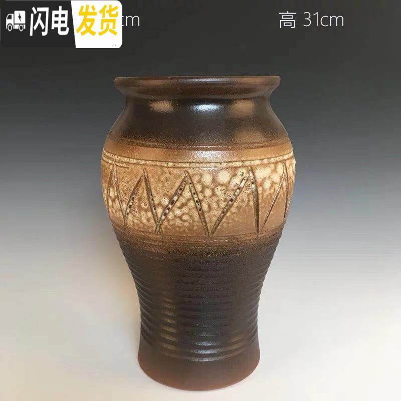 三维工匠微瑕粗陶陶瓷花盆特大号紫砂花盆透气陶罐多肉老庄盆高法师盆 颜色随机葫芦微瑕 特大花盆容器