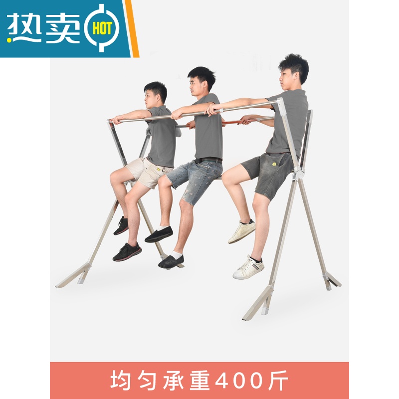 敬平晾衣架落地折叠室内家用室外304不锈钢阳台晾衣杆晒被子凉晒衣架 304不锈钢4杆加强带轮]全折叠可伸缩2.高清大图
