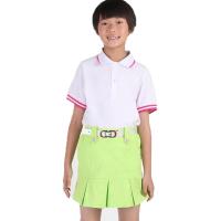 高尔夫服装 女童儿童高尔夫短裙 Golf运动裤裙 防走光百褶裙 纯色高尔夫运动短裙