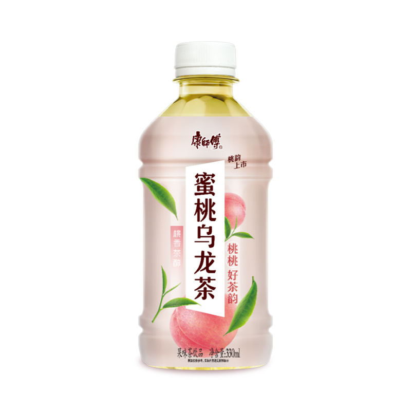 康师傅饮品蜜桃乌龙茶330ml*12瓶装茶饮料小瓶装