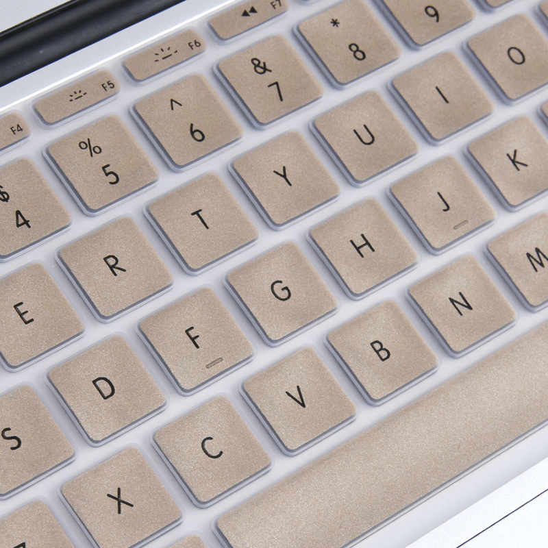hige苹果macbookairpro笔记本电脑键盘保护膜macbookair116英寸金色