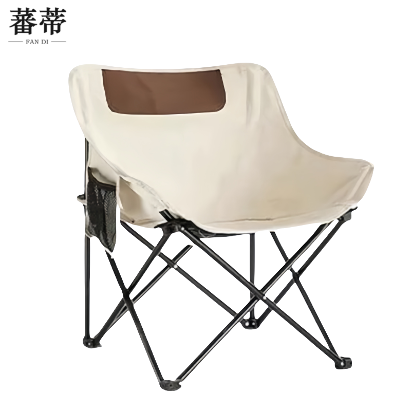 蕃蒂户外折叠椅白色把高清大图