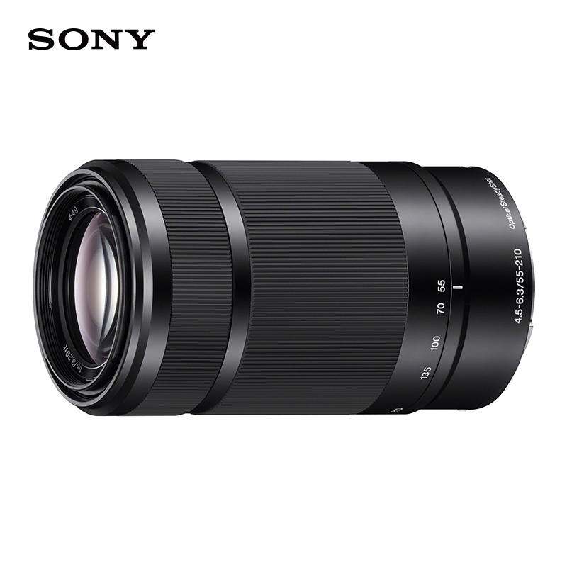 索尼(SONY)E 55-210mm APS-C画幅远摄大变焦微单相机镜头 黑色E卡口 SEL55210 黑色 黑色