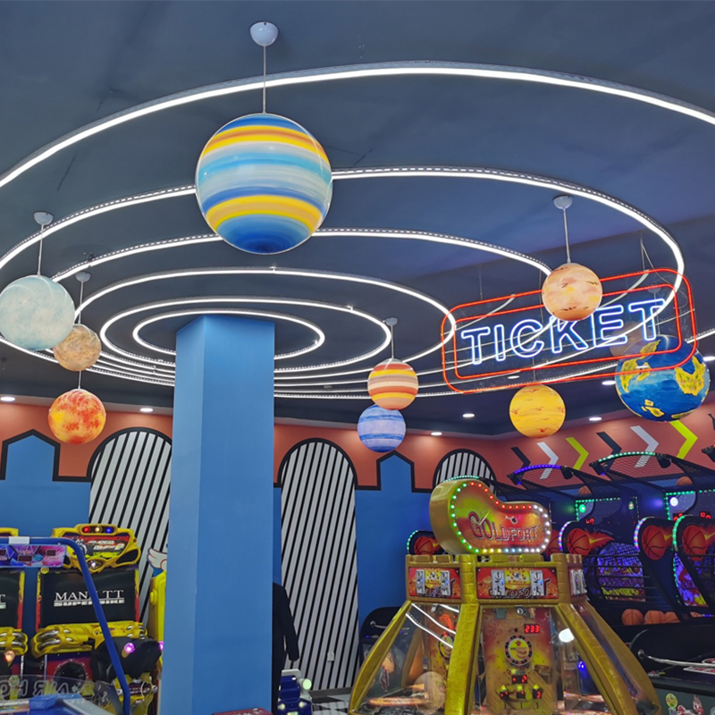 流浪星球灯吊灯星空装饰灯 直径80cm 木星高清大图