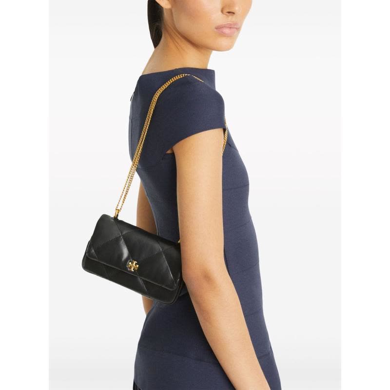 托里.伯奇(TORY BURCH)女士牛皮拼接涤纶 lining 单肩斜挎链条翻图片