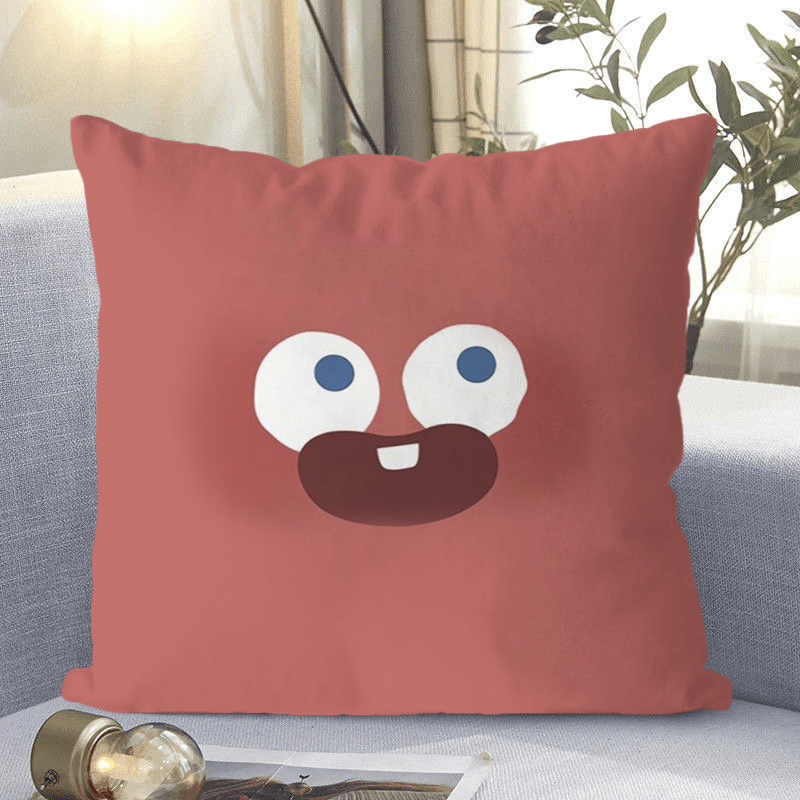 搞怪可爱表情抱枕家居可拆洗靠垫办公室午睡专用枕靠枕高清大图