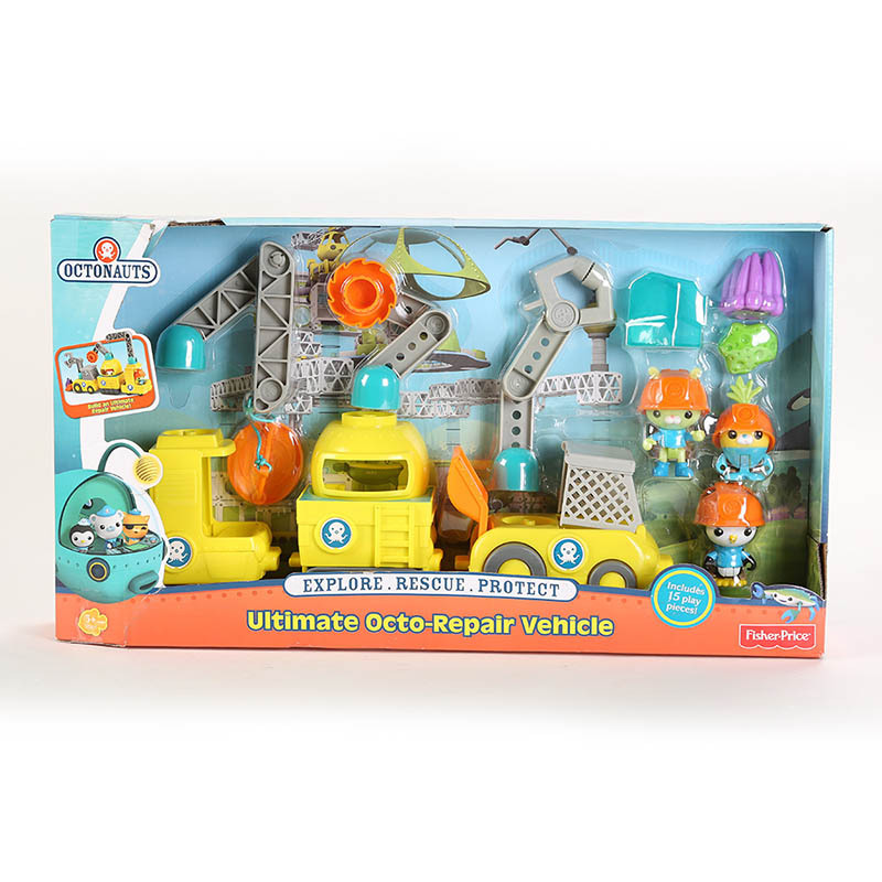 Octonauts 费雪,Fisher Price 海底小纵队章鱼堡修理站套装玩具 CKC03