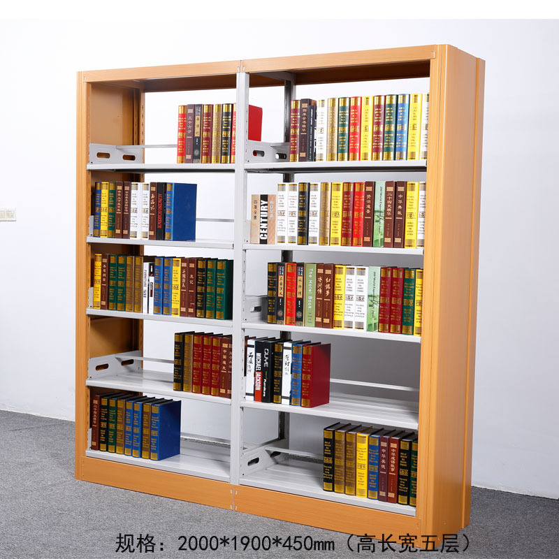 振雅BY-2700 钢木复柱双面期刊架 文件柜 更衣柜 书报架