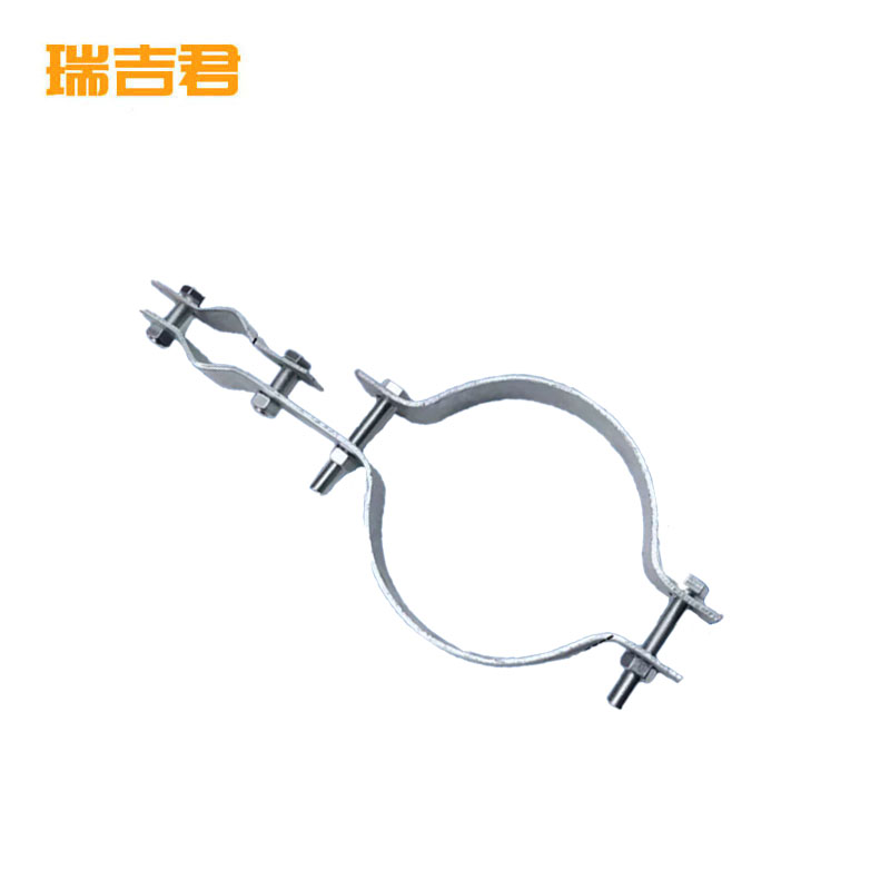 瑞吉君 镀锌杆用全套电缆抱箍 电缆抱箍 320mm+100mm 套高清大图