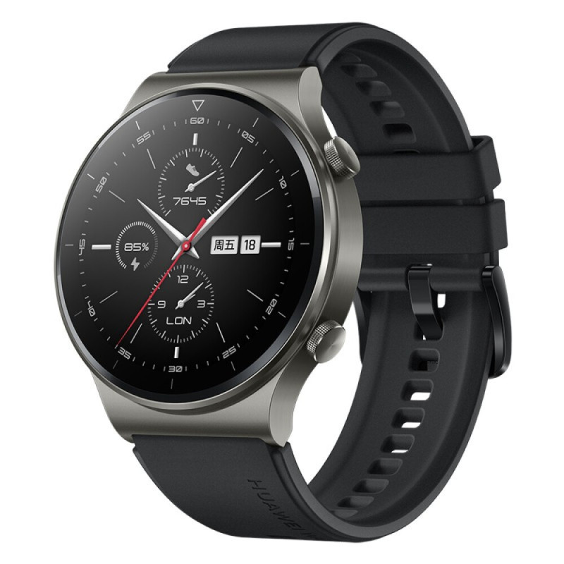 华为(HUAWEI) WATCH GT 2 Pro 智能手表 VID-B19 星云灰 灰棕色真皮表带套件