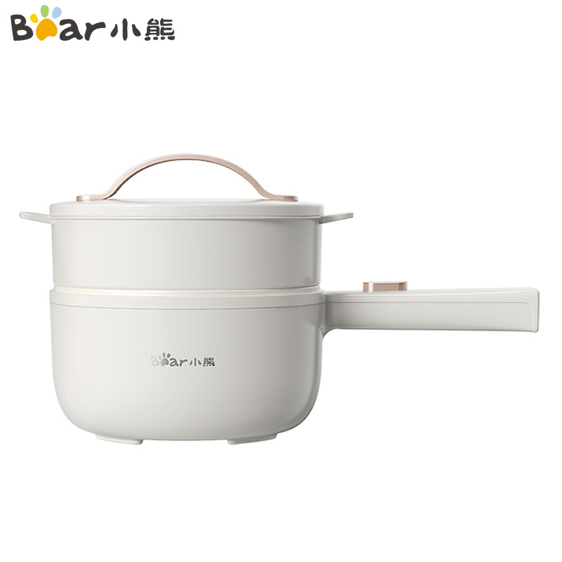 小熊bear电煮锅电热锅一体小电锅宿舍小锅火锅煮面锅多功能电炒锅麦饭