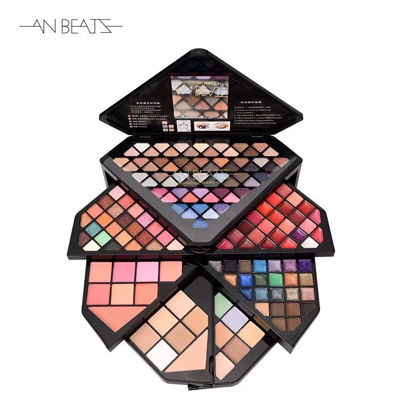 钻石星空彩妆盒新手套装化妆品套装旋转彩装盘眼影盘钻石星空彩