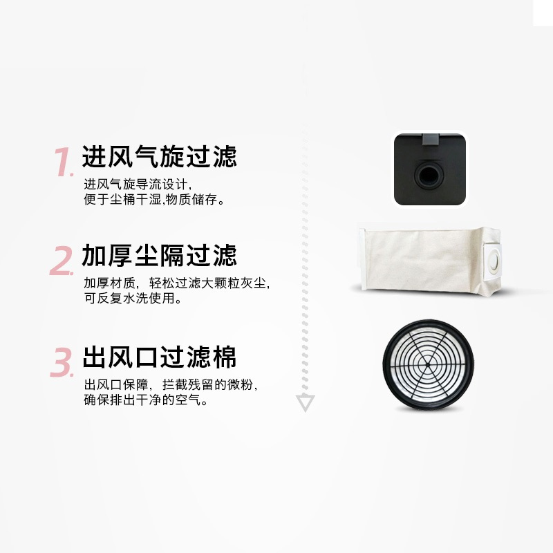 企购优品 SD18 宁静吸尘器 强劲吸力18L大容量