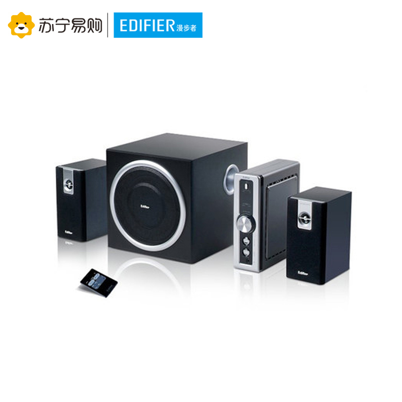 Edifier/漫步者 C2 2.1声道电脑有源音响多媒体木质低音炮音箱 黑色