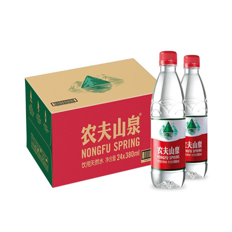农夫山泉小瓶矿泉水380ml*24瓶饮用水会议水泡茶用水批发采购 380ml*24瓶/箱
