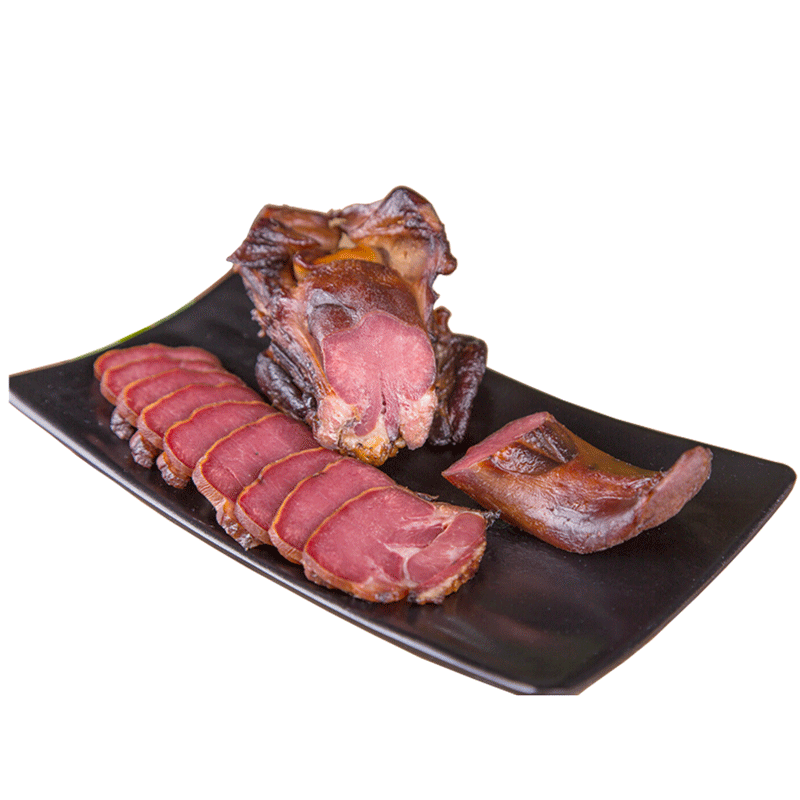 腊猪舌 腊肉舌头 四川特产500g熟食腊味土猪肉 农家烟熏肉 口条 猪舌头