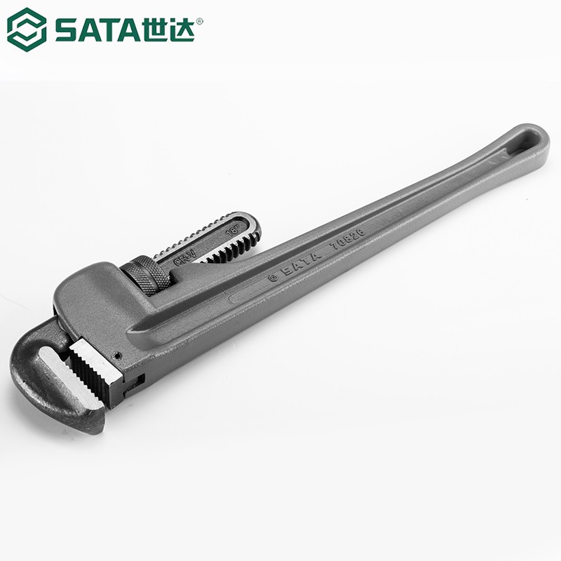 世达(sata)铝合金管子钳大号管钳10" 70823