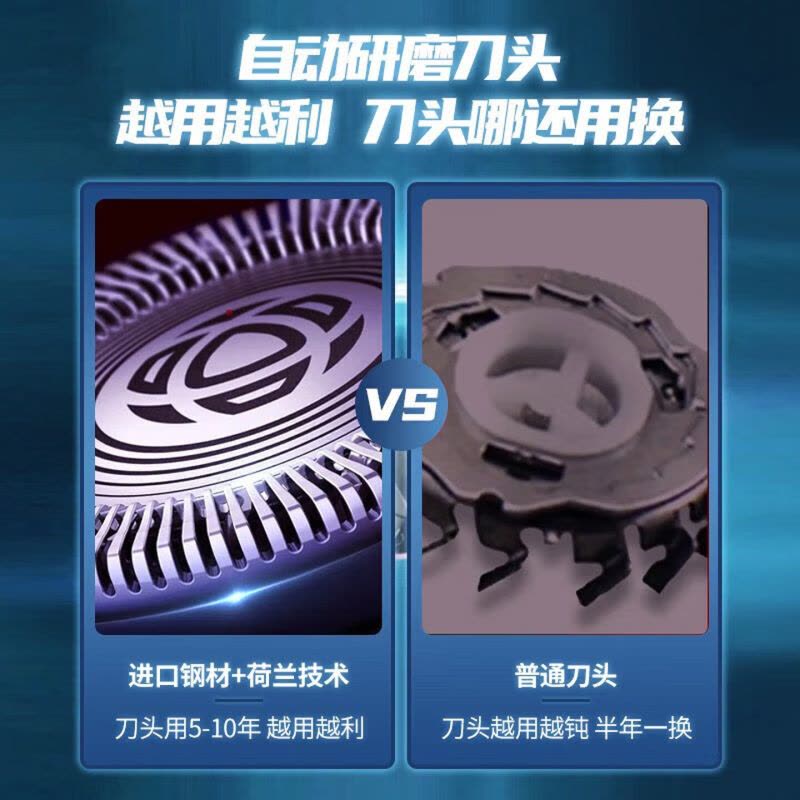 飞利浦(PHILIPS) 电动剃须刀 全新2系刮胡刀 1小时快充全身水洗干湿双剃胡须刀 男士生日礼物 S2508 星空蓝图片