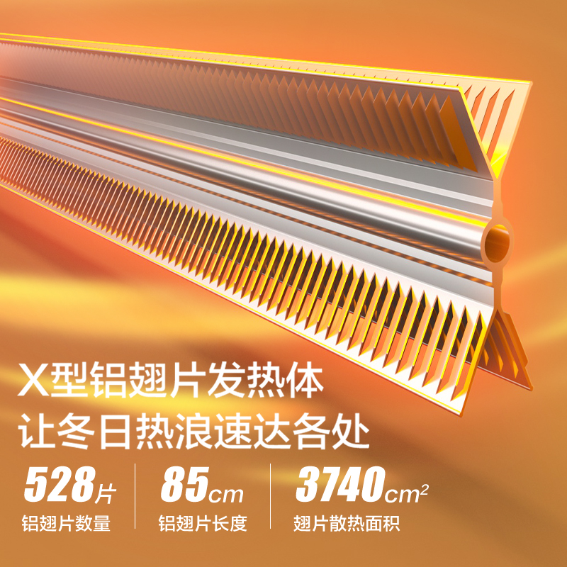飞利浦电暖气片全屋取暖器家用家用壁挂暖风机AHR4144ZS高清大图